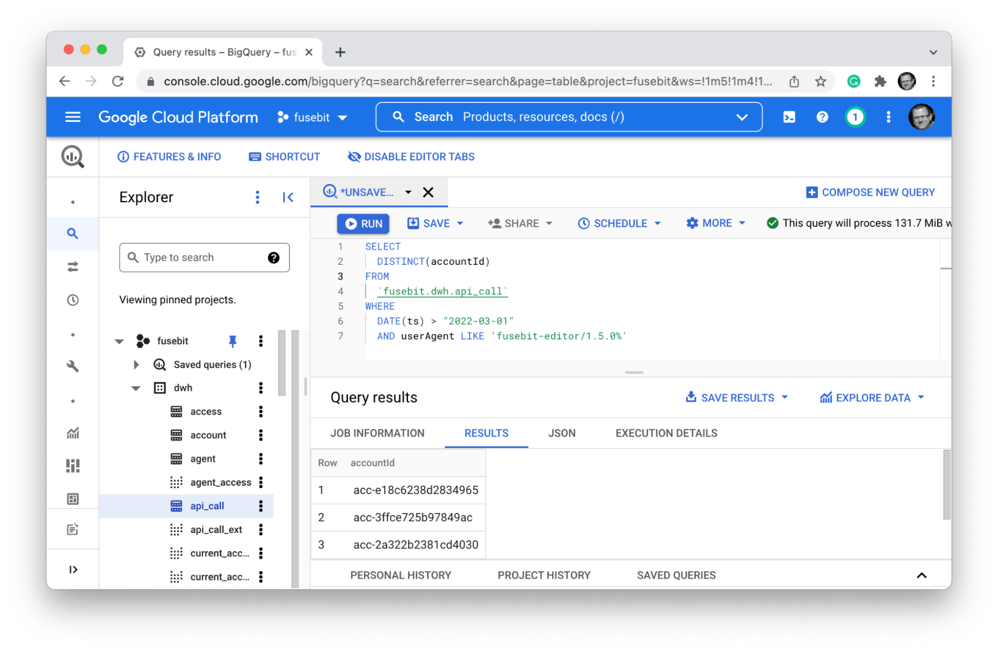 API Metering datastudio for startups