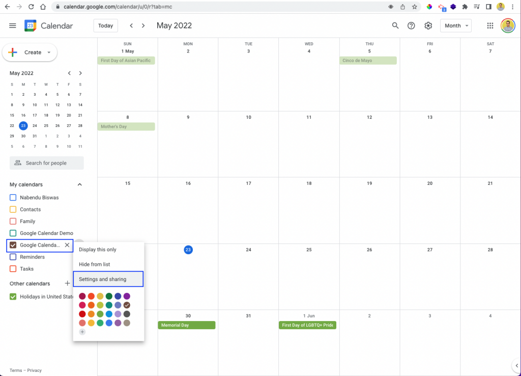 Google Calendar Api Amandy Justine