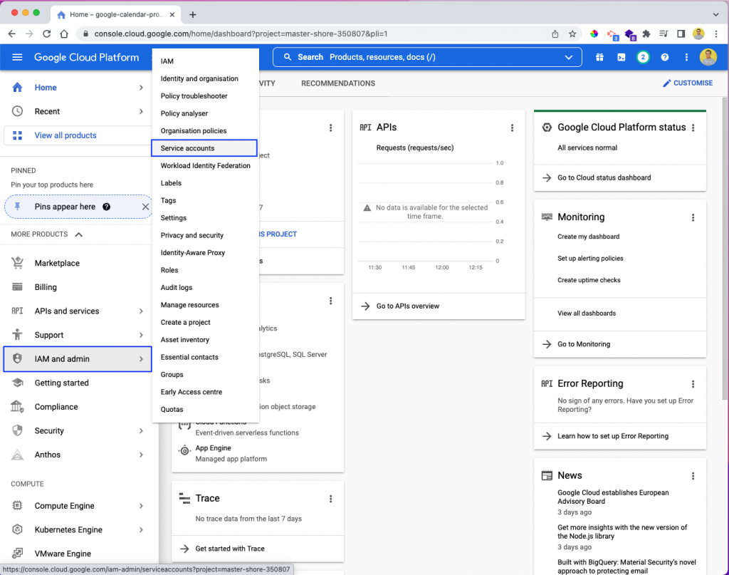 Events In The Google Calendar API