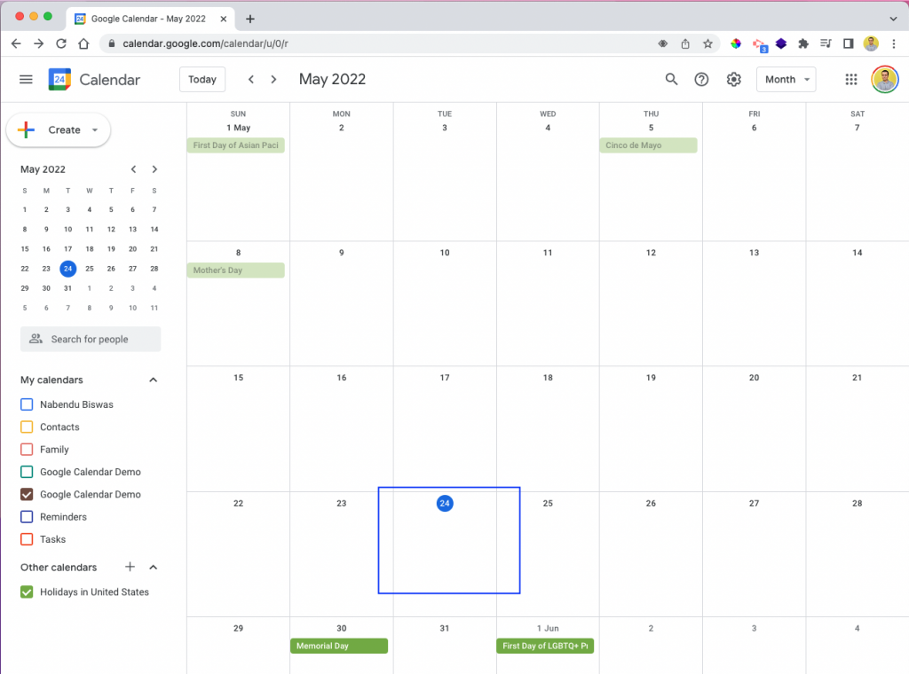 Events In The Google Calendar API