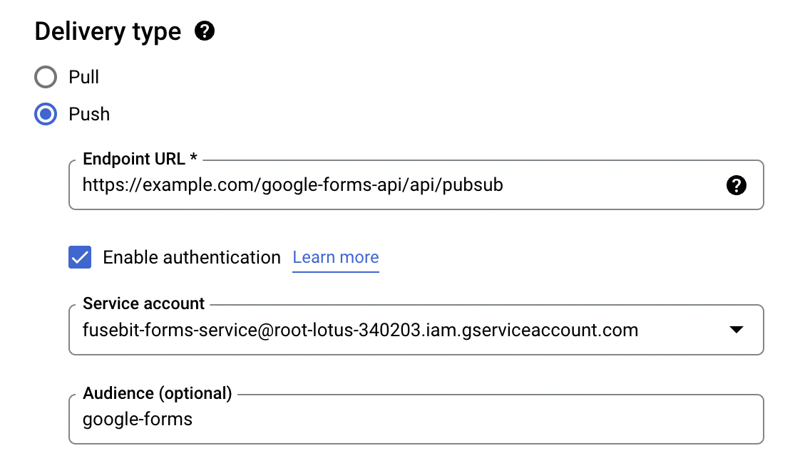 Google Forms push notification with-shadow