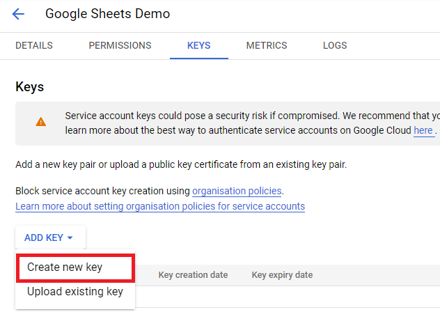 Google Sheets API Tutorial