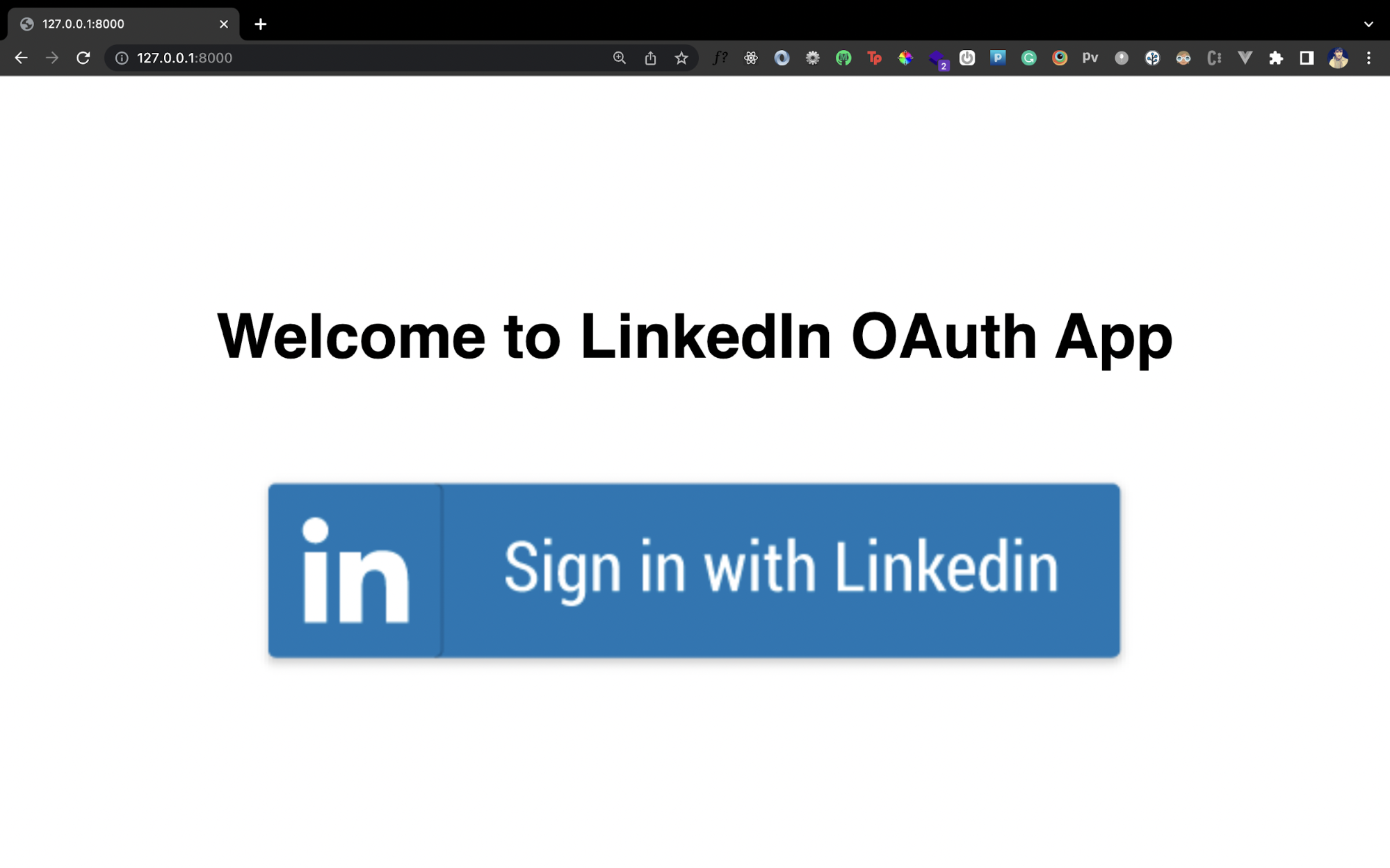 LinkedIn OAuth with-shadow