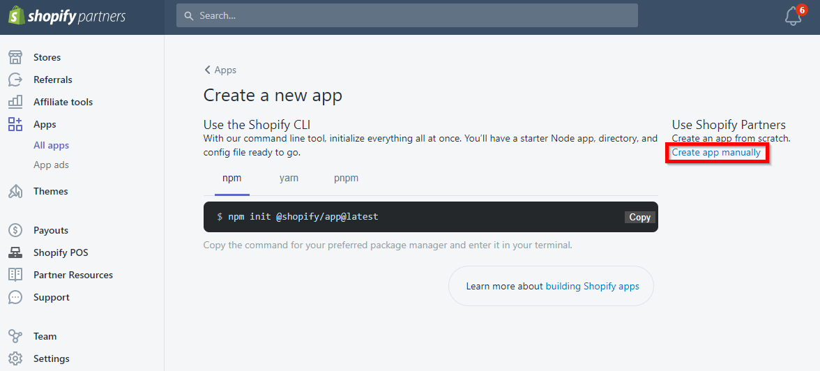 Shopify API Node.js
