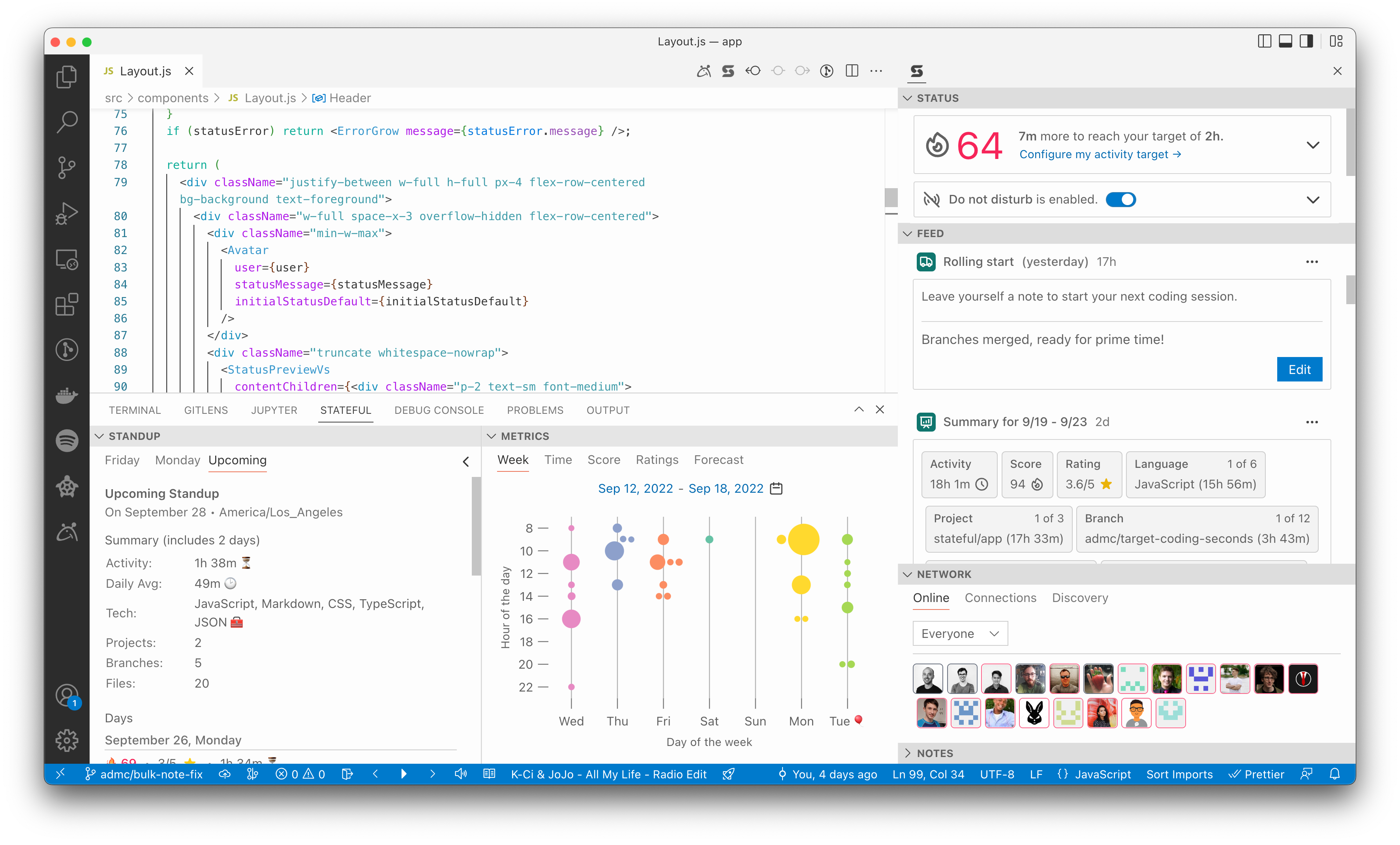 Strava for VS Code