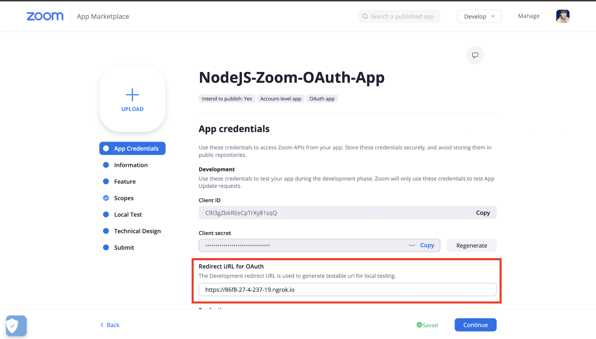 zoom oauth with-shadow